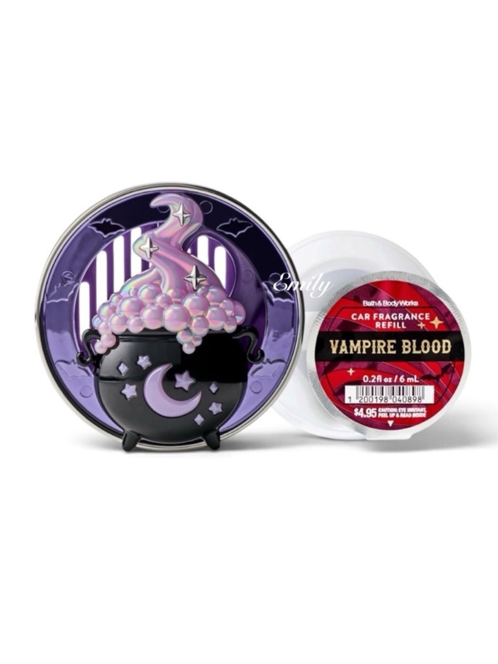 BBW 2-Pc Encrusted Cauldron Car
Fragrance Vent & Visor Clip Refill
Set